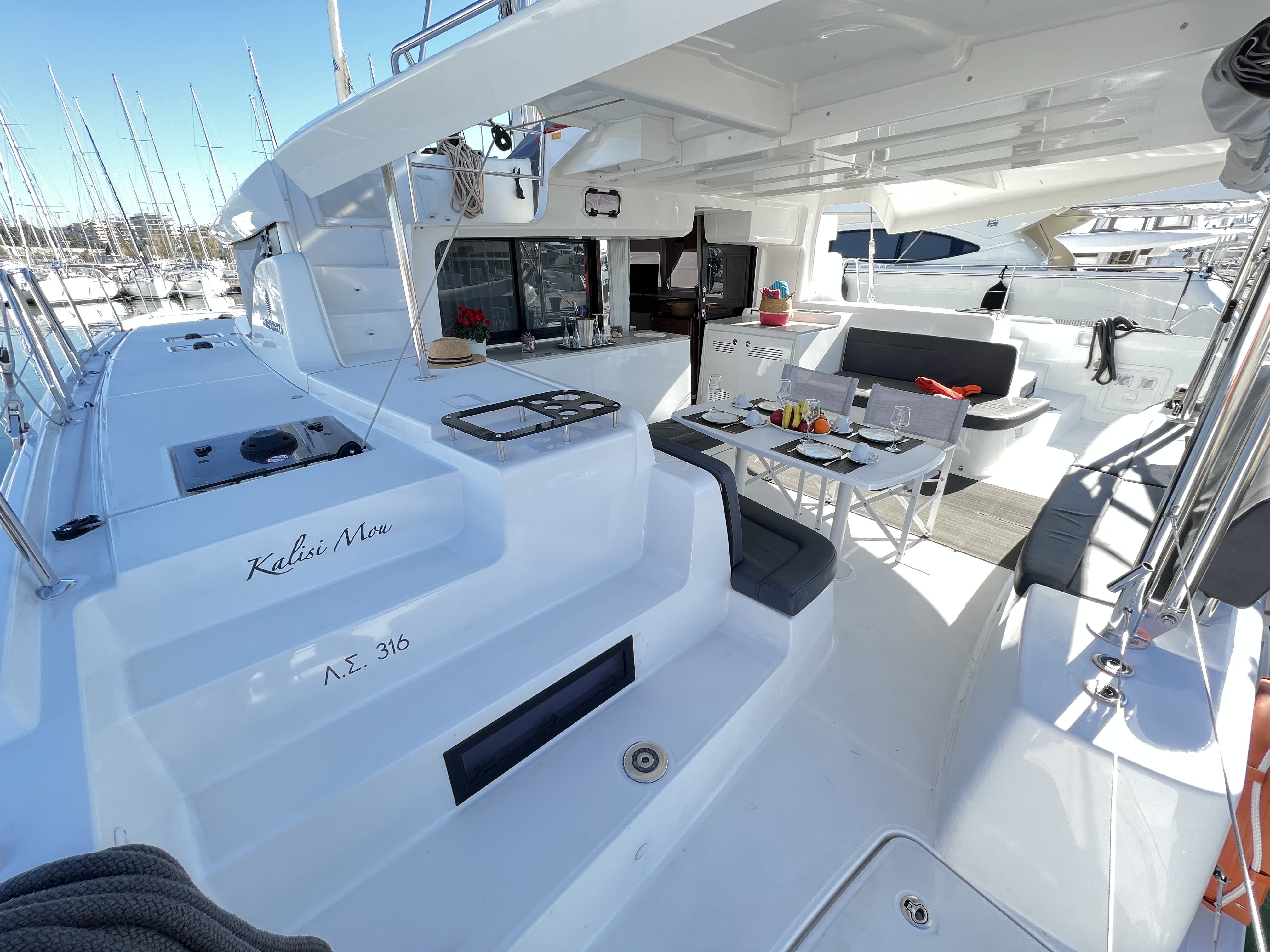 Kalisi Mou sailing in the Aegean